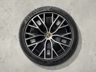 20-Zoll Taycan Turbo S Aero Design Winterradsatz lackiert in Schwarz (hochglanz). Porsche Taycan (MK2) Cross Turismo 2024>> - 9J1073603FF - 9J1073603FF