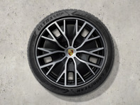 20-inch Taycan Turbo S Aero Design winter wheel-and-tyre set painted in Black (high-gloss). Porsche Taycan (MK2) Cross Turismo 2024>> - 9J1073603FF - 9J1073603FF