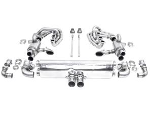 Sistema di scarico sportivo CARGRAPHIC GT Backdate con collettore ID42 GT, con riscaldamento, look GT3. Porsche 964 Carrera 2/4/RS - 96411104504, 96411104605, 96411104502, 96421103905, 96421103932, 96421104004