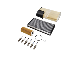 Kit d'entretien pour Porsche Boxster 987 2.9L et 987 S 3.4L / Cayman Huile, Filtres à air, Bougies, + Plus - 0PB115466A, 98711013301, 99917013090, 99757121902, 90012310630