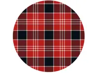 SOLM (1970) polyviscose tartan fabric, inspiration: Porsche 917 Le Mans winner 1970 *SAMPLE*