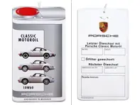Porsche Classic Olieverversingslabel 10W-60 voor Porsche 911 vanaf 3.0L / 964 / 993 - PCG043209230, PCG04320931, 10W60, 10W 60, 10W-60