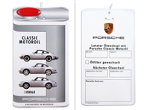 Etiqueta Cambio Aceite Porsche Classic 10W-60 para Porsche 911 de 3.0L / 964 / 993 - PCG043209230, PCG04320931, 10W60, 10W 60, 10W-60