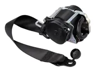 Ceinture de sécurité à trois points (côté conducteur), à l'avant, noire. Porsche 992.1 Cabriolet - 992857705NA23, 992857705DA23