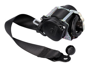 Dreipunkt-Sicherheitsgurt (Fahrerseite), vorne, Schwarz. Porsche 992.1 Cabriolet - 992857705NA23, 992857705DA23