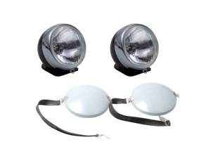 Zusatzscheinwerfersatz mit unlackierten Lampenabdeckungen Cibie Style LHD. Porsche 911 - LTG11.1.107, LTG11.3.120