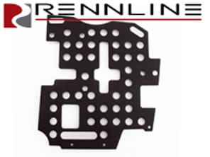 Rennline Aluminium Bodenplatte. Fahrerseite. Porsche 964 / 993 TIPTRONIC - F17