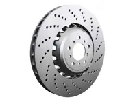 Brake disc rotor Front Ø:390mm Porsche 958 Cayenne Turbo (OE No 95835140350 and 95835140450) (Drilled. FORMULA Z) - 95835140350, 95835140450, 460.4528.70, 460.4529.70 - 460.4528.70, 460.4529.70