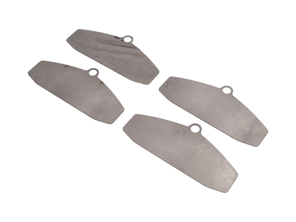 Plaquettes de frein en titane Boucliers thermiques Taille : E2707 (OE Part No 99635194800) - 23414, 07.B314.17, 07B31417, 99635194800 - E2707, T1857