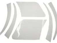 Ensemble transparent de protection contre les éclats de pierre. Porsche 944 Film de protection de peinture - 94455932100, 94455932200, 94455932300, 94455932400, 94455932500, 94455932600, 944559321003YK, 944559322003YK, 944559323003YK, 944559324003YK, 944559325003YK, 944559326003YK