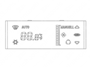 LCD-Display-Ersatz für Porsche 996 / Boxster 986 ACC-Modul - 996653101, 996653101CXEFR, 996653101IXEFR, 996653101JXFFA