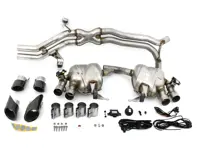 Sportauspuffanlage, mit schwarzen Endrohren. Porsche 95B.2 Macan S - 95B044211, 95B044211A