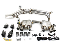 Sports exhaust system, with Black tailpipes. Porsche 95B.2 Macan S - 95B044211, 95B044211A
