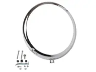 Scheinwerferring Hella Style Chrom. Porsche 356A / 356B / 356C - 64463111201 - 8195150800