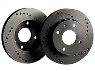 Black Diamond CROSS DRILLED Performance Brake Discs REAR. Porsche 718 Boxster 2016>> - KBD 3048, KBD3048, KBD3048CD