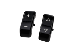 Botones de control, negro brillante para radio Porsche - 35161