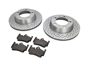 Pack Plaquettes de frein et disques de frein ARRIÈRE Porsche 987 Boxster / 987C Cayman - 98735240101, 98735293903