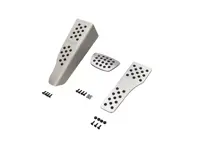 Jeu de pédales Rennline en aluminium 3 pièces avec poignée en caoutchouc. Porsche 996/997/Boxster/Cayman - P71.62.95, P716295