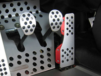 Rennline Aluminium 3-teiliges Pedalset Gummigriff. Porsche 996/997/Boxster/Cayman - P71.62.95, P716295