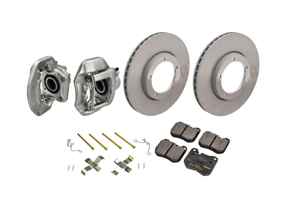 Bremssattel, Bremsscheibe und Bremsbelagsatz vorne. Porsche 924S 1986-88 - 94435142900, 94435143000, 477405083A, 477405083D, 91135104120, 94435195102, 94435195103, 94435195104, 477698155, 92835194200, 92835195100