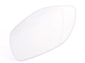 Door mirror glass ASPHERICAL, LEFT. Porsche Cayenne 957 MKII - 95573103904, 3123207, 95573104504, 3123203, 95573103902, 95573104502