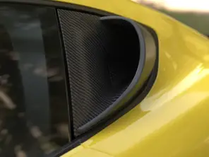 Ensemble de bouches d'aération de lunette arrière en fibre de carbone sèche. Porsche 718 GT4RS - 982853990OK1, 982853989OK1 - SRHFAISC