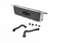 Radiateur central en aluminium pour liquide de refroidissement et durites Porsche 991 GT2RS, 718 GT4, 718 Spyder - 99110613802, 99110613801, 99110603890