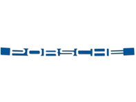 Scritta posteriore 'PORSCHE', adesivo blu. Porsche 911 72-73 - 91155903500, 91155903503, 91155903501