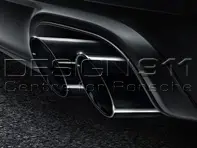 Exhaust Tail Pipes SPORTS in BLACK. Porsche 991.2 C2 / C4 / Targa 4 2016>> - 99104420021