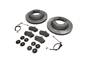REAR Brake Pads and Brake Disc Package for Porsche Boxster 986 S - 98635240301, 98735240300, 98735240301