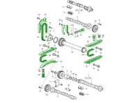 Steuerkettensatz. Porsche 986 Boxster 2,7 l M96.23 / 3,2 l M96.24 2002–2004 - 99610516651, 99610517158, 99610519500, 99610516555, 99610518058, 99610518802, 99610515600, 99610515201, 99610505401, 99610518602, 99610515801, 99610516400