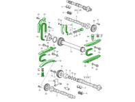 Kit de chaîne de distribution pour Porsche 986 Boxster 2.7L M96.23 / 3.2L M96.24 (2002-2004). - 99610516651, 99610517158, 99610519500, 99610516555, 99610518058, 99610518802, 99610515600, 99610515201, 99610505401, 99610518602, 99610515801, 99610516400