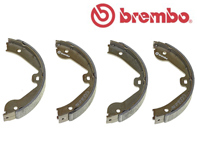 Handbrake shoes (set of 4). Porsche 955 Cayenne - 95535292500 - S85536
