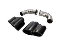 Terminali di Scarico 4 Tubi 'MID-NIGHT BLACK EDITION' DesignTek. Porsche 996 C2/C4 - 99611105402, 99611105404, 99611105403, 99611125158, 99611125159, 99611125160, 99611105302, 99611105304, 99611105303, 99611125258, 99611125259, 99611125260
