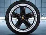 19' Sport Classic Black Finish Alloy Wheels for Porsche Cars - 99704460251, 99704460252, 99704460250, 99704460351, 99704460352