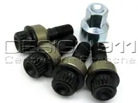 Locking Wheel Bolt Kit BLACK STD - Original Porsche - 99136105700