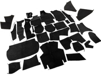 Complete interior carpet set for Porsche 964 C2/C4  Cabriolet  LHD