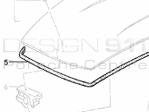 Motorkap afdichting. Porsche 993 Carrera / 993 Turbo - 99350464101