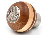 Mahogany and maple wood gearshift knob. Porsche 914 - 90142401400