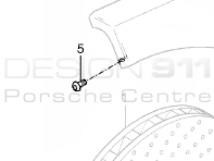 Abdeckblech Bremsscheibe Bolzen. Porsche Carrera GT