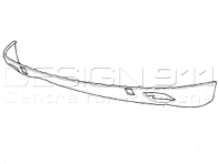 Front lower spoiler. Porsche 955 Cayenne Turbo - 95550506106G2X, 95550506101G2X, 95550506107G2X