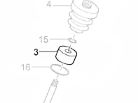 Stoßdämpferkappe vorne (Typ mit Luftfederung). Porsche 970 Panamera - 97034394100
