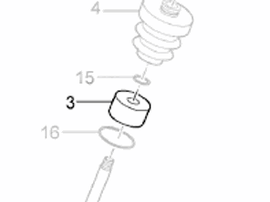 Capuchon d'amortisseur avant (type suspension pneumatique). Porsche 970 Panamera - 97034394100