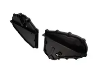 Steuerkettenabdeckungen aus Billet-Legierung in Schwarz. Porsche 911 - 93010506410, 93010506308, 93010506401, 93010506411, 93010506301, 93010506312, 93010506402, 93010506302, 93010506403, 93010506303, 93010506404, 93010506304, 93010506405, 93010506305, 93010506406, 93010506306