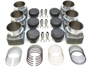 Ensemble de moteur à piston et cylindre. Porsche 964 / 993 Turbo Piston 3.6L à 3.8L (cylindre slip-in) - PS102-019, PP102-012, PC102-003