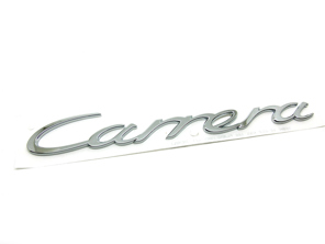 Carrera - Verchromtes Heckdeckel-Emblem. Porsche 991 - 99155923101