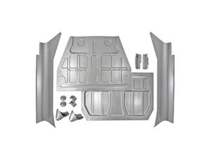 Kit plancher et bas de caisse. Porsche 356A / 356B T5 - 64450100205, 64450105003, 64450105004, 64450100206, 64450100207, 64450106900, 64450107000, 64450104900, 64450154005, 64450101700, 64450101800, 64450101706, 64450101806 - PP118A, PP119, PP120L, PP120R, PP121, PP122