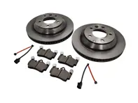 Bremsbeläge und Bremsscheiben-Set für die Hinterachse. Porsche Cayenne 955 3,2 l & 4,5 l - 95535240131, 95535293906, 95561236532