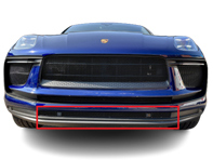 Front bumper stainless steel centre lower grille ZunSport. Porsche Macan / S / GTS Facelift - ZPR81321, ZPR81321B, ZPR81321, ZPR81321B