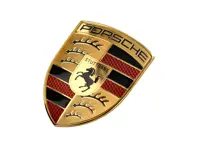 Badge de capot / emblème avec écusson couleur nid d'abeille pour Porsche - 95C853601